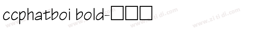 ccphatboi bold字体转换